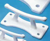 Dock Cleat, 6 Inch White Aluminum Classic Cleat