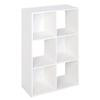 White Stackable 6 Cube Organizer