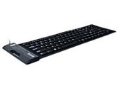 ADESSO Waterproof Flex Keyboard AKB-222UB Black Keyboard