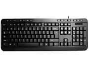 ADESSO AKB-132PB Black Standard Keyboard with PS/2 Interface