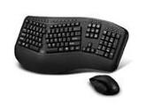 Adesso Adesso 2.4ghz Rf Wireless Tru-form Wave Ergonimic Keyboard  And Laser Mouse.