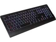 AZIO PRISM KB507 Black USB Keyboard With 7 Colorful Backlights
