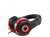 Boomphones Phantom Headphones - Convertible Hi-Fi Headphones with Integrated External Boombox Functionality (Black w/Polished Red)