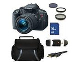 Canon EOS Rebel T5i DSLR Triple Lens Kit with 18-55mm IS STM Lens. Includes: 3 Piece Filter Kit (UV-CPL-FLD), 16GB Memory Card, High Speed Memory Card Reader, M
