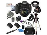 Canon EOS Rebel T4i Digital Camera with EF-S 18-135mm f/3.5-5.6 IS STM Lens + Wide Angle & Telephoto Lens, Filters, 16GB SDHC Memory Card, Card Reader, Case, 2
