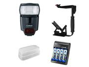 New Canon 430EX II Speedlite TTL Shoe-Mount Flash w/ Flash Bracket & Diffuser Package