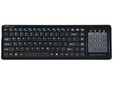 ompucessory Touchpad Wireless Keyboard, 2.4G, 5-1/8"X16-1/8"X1", BK - Wireless - RF - Black - 78 KeyTouchPad - Computer - Multimedia Hot Key(s)