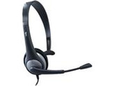 Cyber Acoustics AC-104 Mono Headset and Boom Mic with PC Y-Adapter