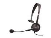 Cyber Acoustics AC-100B Single Ear Speech Recognition Monaural Headset & Boom Mic