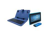 D2 PAD Bundle 713G 7" Tablet + 4400MAH Power Bank + Case/Keyboard, Blue