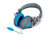 HM-260 Dynamic Stereo Headphones with Microphone - Grey/Blue