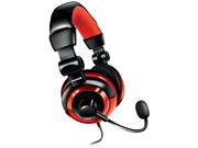 Dreamgear Universal Elite Wired Gaming Headset with Microphone, Black/Red