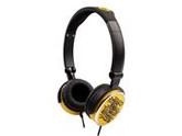 G-Cube iHP Pop-G Dual Mode Foldable Headset w/ Built-In Mic (Yellow)