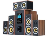 Genius SW-HF5.1 5200 Six-Piece Wooden Home Theater Speaker with MP3 Decoder