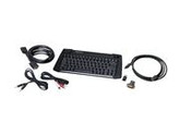 IOGEAR PC-to-TV Kit Black RF Wireless Slim Keyboard with cables