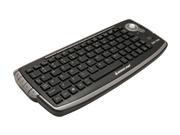 IOGEAR GKM681R Black RF Wireless Keyboard with Optical Trackball and Scroll Wheel