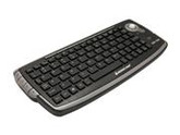 IOGEAR Black RF Wireless Keyboard with Optical Trackball and Scroll Wheel