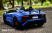 rear view tail lights blue Lambo Ride On sports car