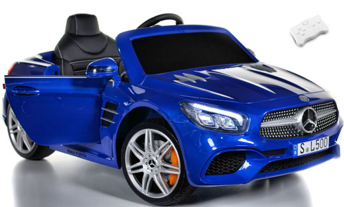 blue mercedes toy car