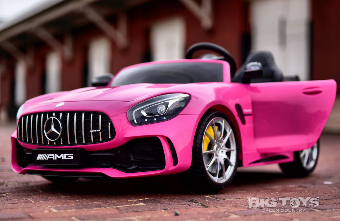 pink ride on mercedes