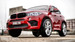 BMW X6 two seater front driver side view red