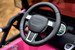 steering wheel pink crawler ride on