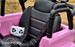 leather seat remote lifted pink crawler ride on