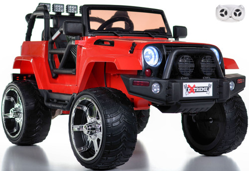 Ride on lifted Crawler w. rubber tires leather seat 