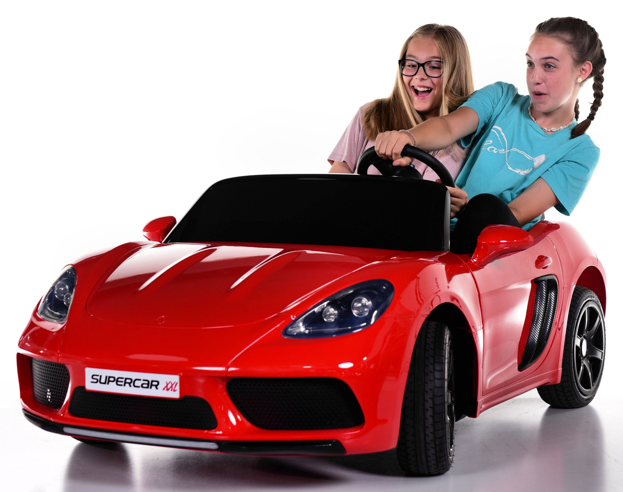 Migratie begin Reis Giant 24V Big Kids Ride On Super Car XXL 180W Motor & Rubber Tires - Red -  Big Toys Green Country