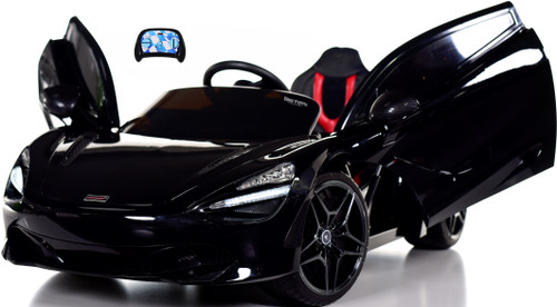 McLaren 720S Ride On Car w/ Remote Control & Vertical Doors - Black