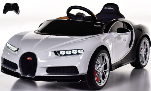 power wheel bugatti Battery powered kids car white