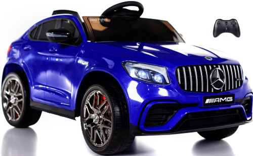 Mercedes GLC 63S Ride On SUV w/ All Wheel Drive & Rubber Tires - Blue