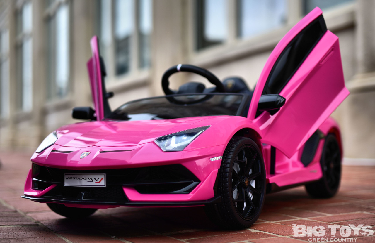 pink lamborghini kid car