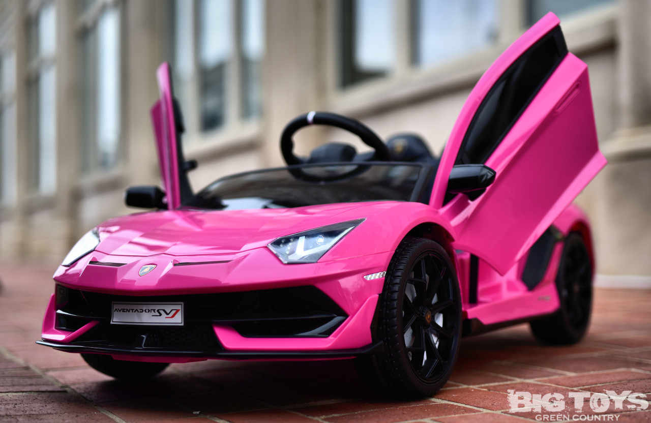 green lamborghini ride on car