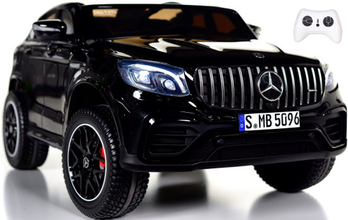 Two-Seat Mercedes GLC 63S Ride On SUV w/ All Wheel Drive & Rubber Tires - Black