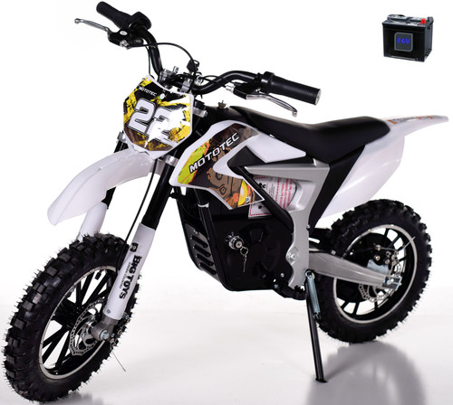 yellow electric dirt bike