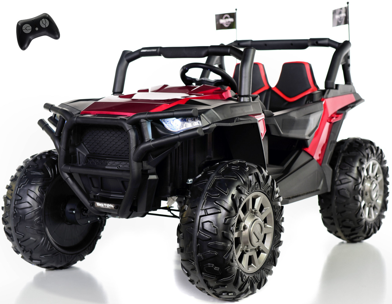 4x4 power wheels with rubber tires