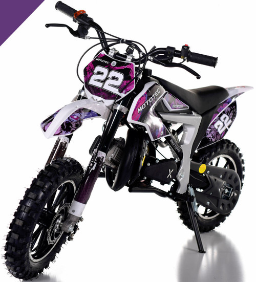 50cc Rogue Demon Kids Gas Dirt Bike - Purple