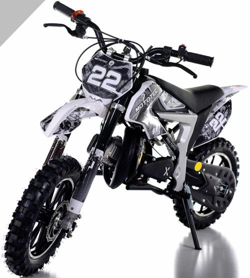 50cc Rogue Demon Kids Gas Dirt Bike - White