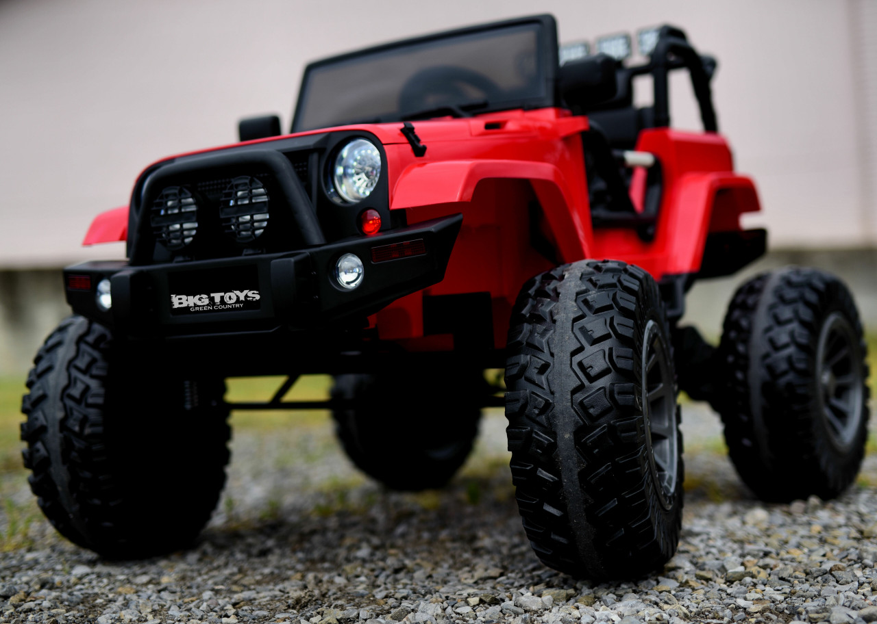 24v monster lifted ride on crawler truck