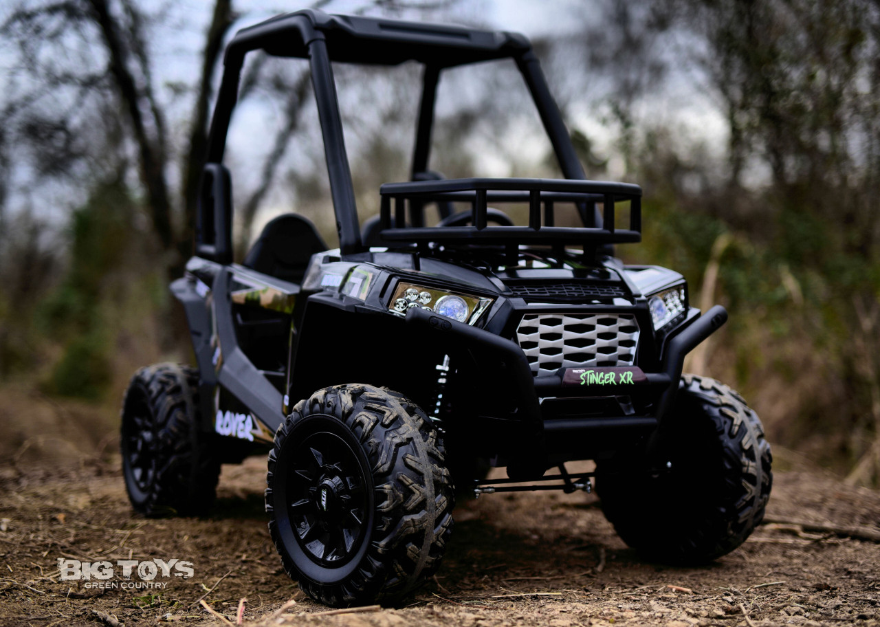 24v Stinger XR Ride On UTV w/ Rubber Tires & Leather Seat Camo Big