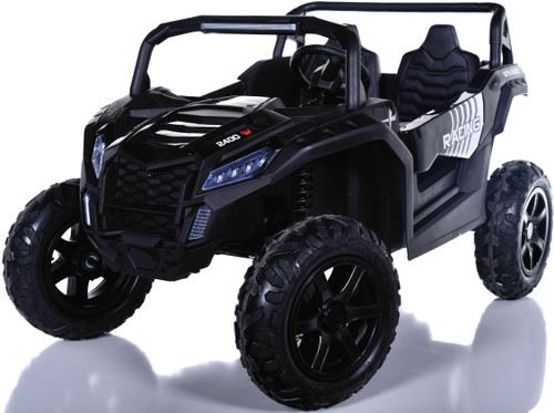 Fast 24v Spartan Big Kids Ride On Buggy XXL 180W Motor & Air Filled Rubber Tires - Black