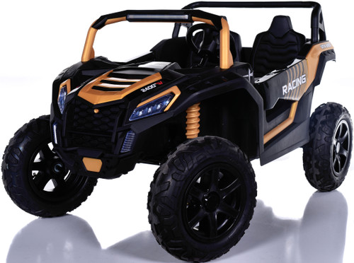 Fast 24v Spartan Big Kids Ride On Buggy XXL 180W Motor & Air Filled Rubber Tires - Gold