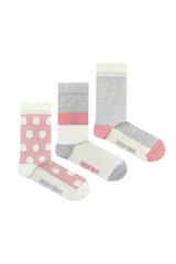 GREENTREAT 3PK GIRLS SOCKS GSHGT179