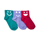KIKU 3PK GIRLS QUARTER SOCKS GSHKI001