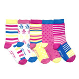 PENGUIN 5PK GIRLS SOCKS GSHPE237