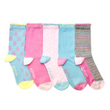 PENGUIN 5PK GIRLS SOCKS GSHPE273