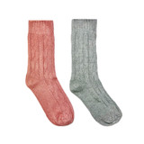 GREENTREAT 2PK LADIES BOOT SOCKS LSHGT1934