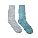 GREENTREAT 2PK LADIES BOOT SOCKS LSHGT1935