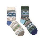 KIKU 2PK LADIES BOOT SOCKS LSHKI197